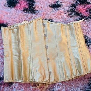 Gold Satin Corset